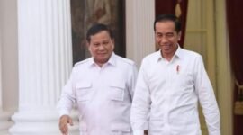 Menteri Pertahanan sekaligus presiden RI terpilih Prabowo Subianto bersama Presiden RI Joko Widodo. (Dok. setkab.go.id)