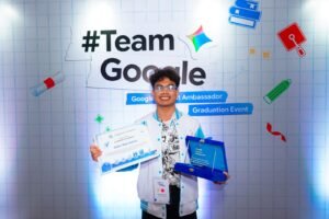 Dokumentasi: Iman menjadi salah satu dari Top 5 Tier Traiblazer Google Student Ambassador 2025